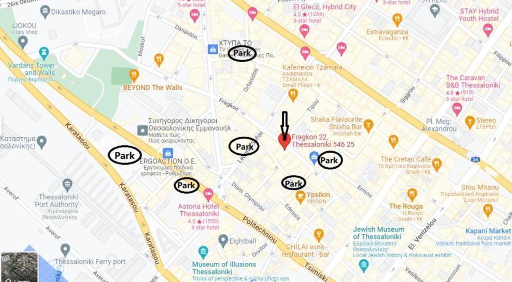 דירות Thessaloniki_City_Center מראה חיצוני תמונה